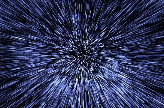 Speeding through space, conceptual illustration