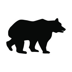 Bear icon vector. animal illustration sign. wild life symbol. hunting logo.
