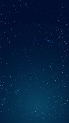 Space background. Abstract vector illustration of the planet and the starry sky. A blank for creativity