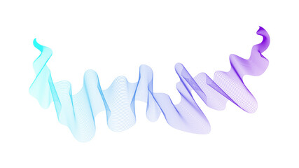 Abstract backdrop with wave gradient lines