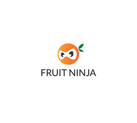 Fruit ninja mascot logo