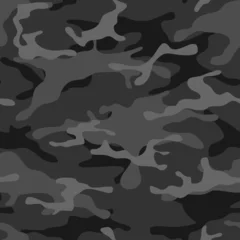 Photo sur Plexiglas Camouflage Modèle sans couture de camouflage à partir de taches. Texture militaire. Impression sur tissu et vêtements. Vecteur