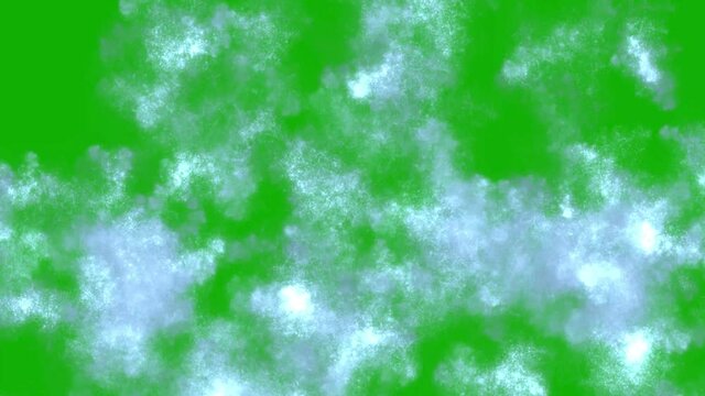 Water splashes motion graphics with green screen background