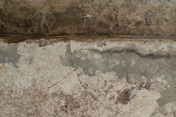 Beautiful ancient cement floor. Ancient floor as background.