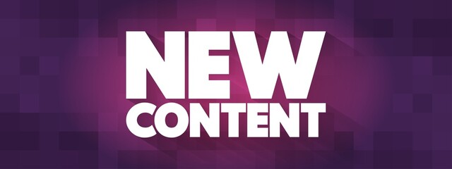 New Content text quote, concept background