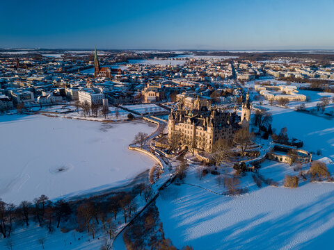 Das Schweriner Schloss im Winter