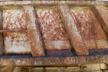 rostige Metallstruktur 