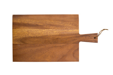 chop board wooden isolated on white background