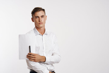 business man shirt manager self confidence professionals