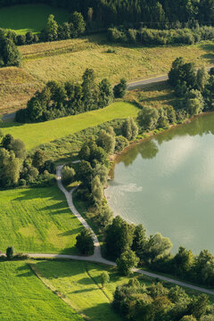 Blick auf den Happurger See in der Hersbrucker Schweiz