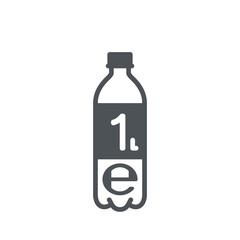1 Liter l sign l-mark estimated volumes 1000 milliliters ml Vector symbol packaging, labels used for prepacked foods, drinks different liters and milliliters. 1 litre vol single icon isolated on white