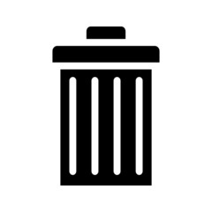 Trash can icon vector. rubbish illustration sign. basket symbol. garbage logo.

