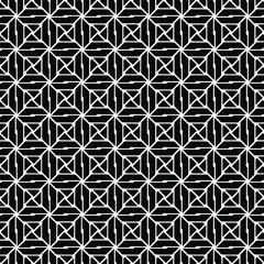 Seamless vector pattern in geometric ornamental style  for wallpapers and backgrounds. Black  ornament.