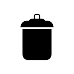 Trash can icon vector. rubbish illustration sign. basket symbol. garbage logo.

