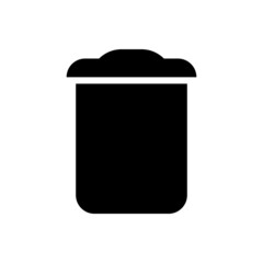 Trash can icon vector. rubbish illustration sign. basket symbol. garbage logo.
