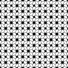 Seamless vector pattern in geometric ornamental style  for wallpapers and backgrounds. Black  ornament.