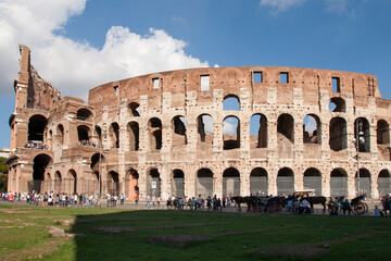 Fototapeta premium Italy. Rome. Flavius Amphitheater is a Colosseum, an architectural monument of ancient Rome.