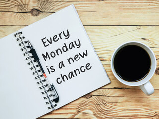 Open notebook with text 