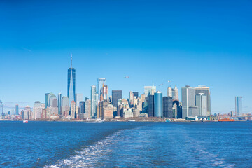 アメリカ合衆国のニューヨーク、マンハッタンなどの観光名所を旅行する風景 Scenery of traveling to New York City, Manhattan and other tourist attractions in the United States.