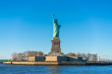 Obraz premium アメリカ合衆国のニューヨーク、マンハッタンなどの観光名所を旅行する風景 Scenery of traveling to New York City, Manhattan and other tourist attractions in the United States.