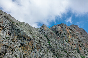 Large cliffs in the mountains