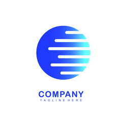Simple illustration logo for financial company.