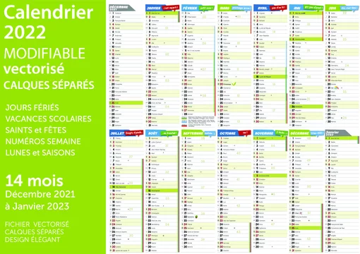 Calendrier Saints 2023 Fériés, Fêtes, Saints, Lunes, Saisons Stock Vector | Adobe Stock