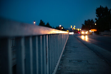 The melancholic lights of the evening.