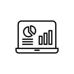 Data analytics icon vector graphic