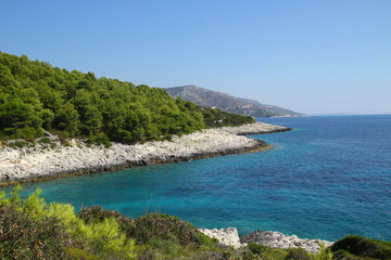 Coast of the Adriatic Sea of ​​Croatia