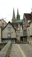 Fototapeta na wymiar Vielle rue de Chartres