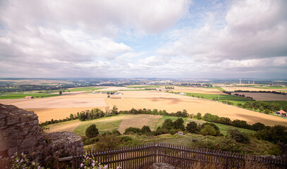 Naklejka premium Farming landscape, Desenburg, Westphalia, Germany