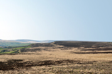 a scenic view of the midgley moor and surrounding countryside in calderdale west yorkshire