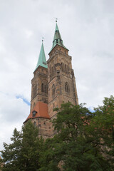 Fototapeta na wymiar Saint Lorenze in Nuremberg Germany