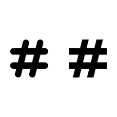 Hashtag vector icon