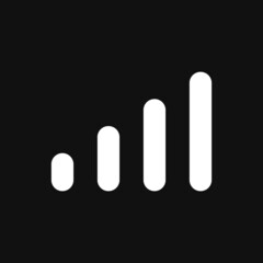 signal icon on grey background