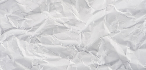 Obraz premium white crumpled paper texture background