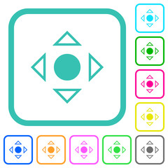 Scrolling tool alternate vivid colored flat icons