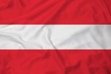 Flag of Austria, realistic 3d rendering with texture