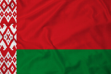 Flag of Belarus, realistic 3d rendering with texture