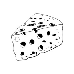 cheese sketch illustration