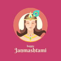 Krishna janmashtami social media banner