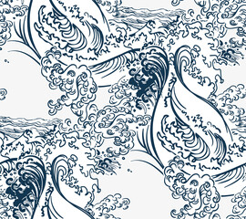 sea pattern japanese chinese japanese seamless pattern