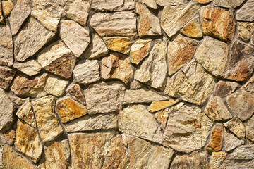 wall of wild mountain stone background  