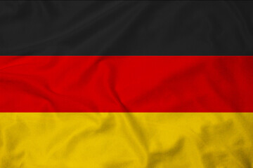 Flag of Germany, realistic 3d rendering with texture