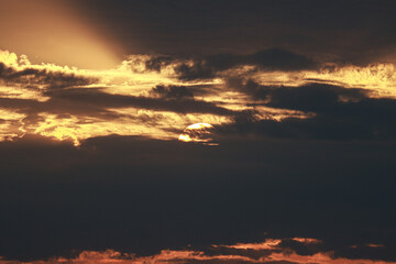 Fototapeta premium sunset in the sky