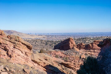 Fototapeta na wymiar アメリカ合衆国コロラド州デンバーの観光名所を観光している風景 Scenery of sightseeing in Denver, Colorado, USA.