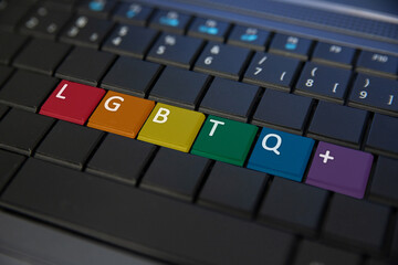 lgbtq+, bisexual, bisexuality, business, color, colorful, communication, community, computer, concept, digital, diversity, equality, freedom, gay, homosexual, inclusion, internet, keyboard, lesbian