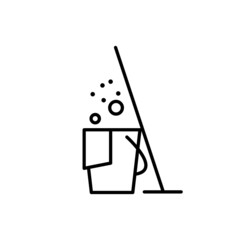 Cleaning icon vector. purity illustration sign. washing symbol. 