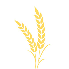 Rice symbol. Oat symbol vector. wallpaper. logo design.